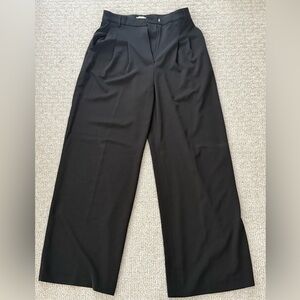 H&M **BUNDLE* Black and Beige Wide Leg Trouser
